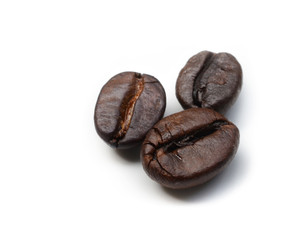 Coffee bean isolated on white background