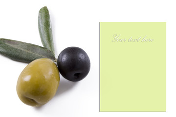 olives with background