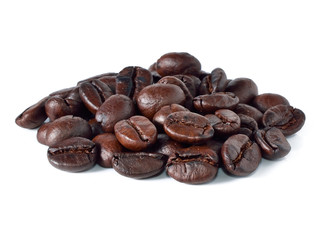 Coffee bean isolated on white background