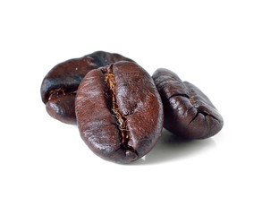 Coffee bean isolated on white background