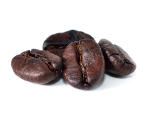 Coffee bean isolated on white background