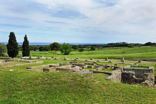 Ruines romaines d'al&eacute;ria en corse