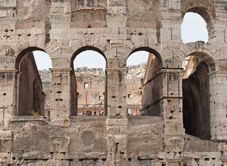 Arches of the Colosseum, Rome, Italy