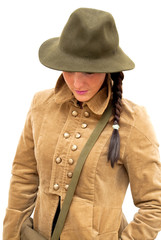 Fototapeta premium Beautiful Woman With Jacket