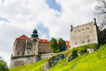 Fototapeta na wymiar Castle Pieskowa Skala in National Ojcow Park, Poland