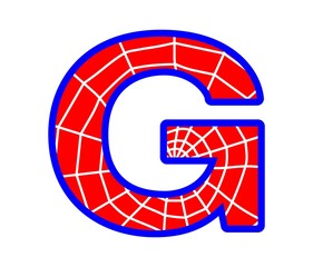 G letter - spider web alphabet © Tenica Florin