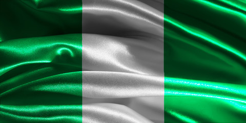 Obraz premium Flag of Nigeria
