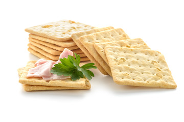 Crackers with Ham
