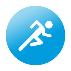 Etiqueta redonda corredor