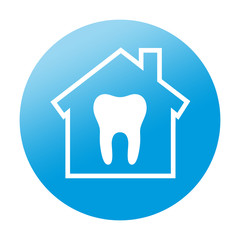 Etiqueta redonda clinica dental