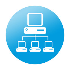 Etiqueta redonda workstation