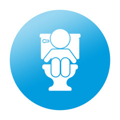 Etiqueta redonda WC infantil