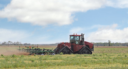 Fototapeta premium Tractor and Plow