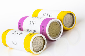 Euro notes and roll coins