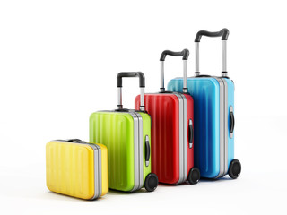 Colorful suitcases