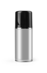 Blank aluminium spray with clipping path.