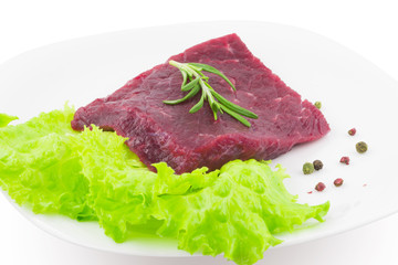 Beef steak on a plate