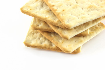 stack cracker in square shape isolated
