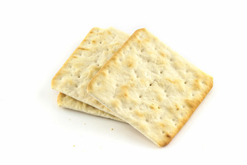 cracker in square shape isolated
