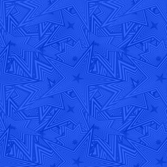 Blue seamless star pattern background