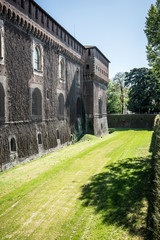 Sforza castle Milan Italy - moat