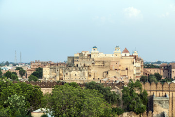 Fototapeta na wymiar palace of the Maharajah of Bikaner inside Junagarh Fort