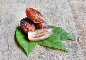 Dates on wood