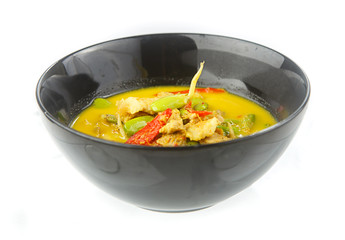 Thai food - Curry with Parkia timoriana and pork