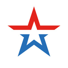 Fototapeta premium New star - simbol of Russian Army