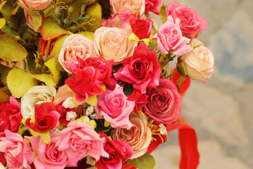 beautiful of rose artificial flowers