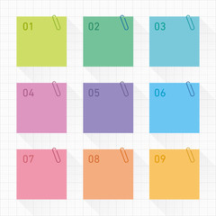 付箋・ラベル・インフォグラフィックス