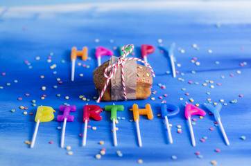 Happy Birthday, Geburtstag, Kerzen, Kuchen