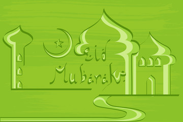 Eid Mubarak ( Blessing for Eid) background