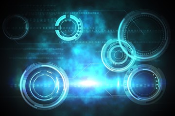 Blue and black dial design