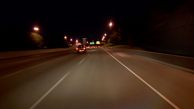 Portland Highway Driving Night