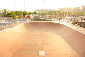 modern skatepark