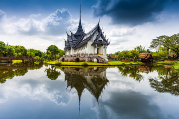 Fototapeta na wymiar Sanphet Prasat Palace, Ancient City, Bangkok, Thailand