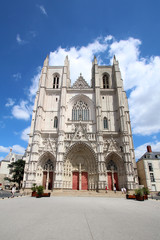 Fototapeta na wymiar France / Nantes / Cathédrale St-Pierre et St-Paul 