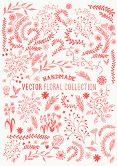 Hand Drawn Floral Set