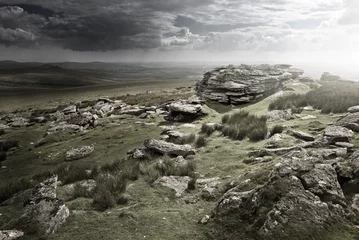 Fototapete Rund Dramatic Wild Moorlands © James Thew