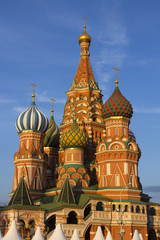 Fototapeta na wymiar St. Basil's Cathedral at red square, Moscow, Russia