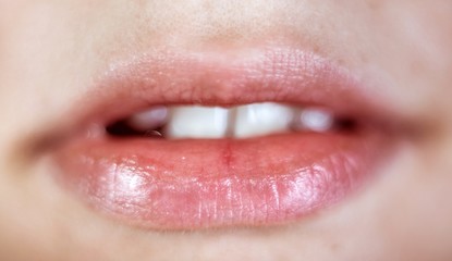 Fototapeta premium The lips of my beautiful and beloved girlfriend