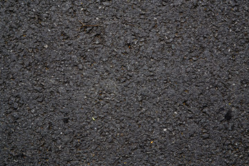 Hot fresh asphalt