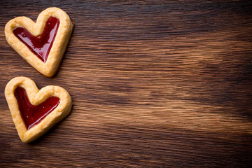 Heart cookies.