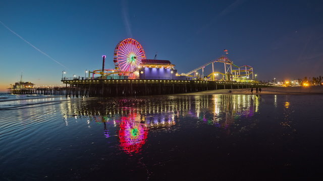 Santa Monica Pier Time Lapse