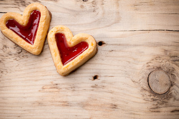 Heart cookies.