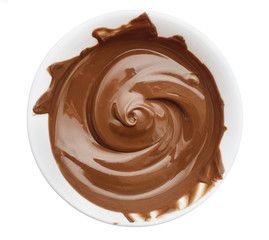 Bowl of chocolate cream
