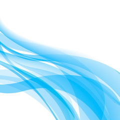 Fototapeta premium Blue abstract background, vector illustration