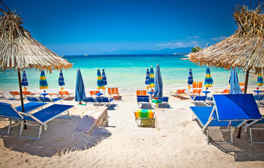 Beautiful Ksamil beach, Albania.