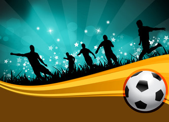 Soccer players © graphilandia